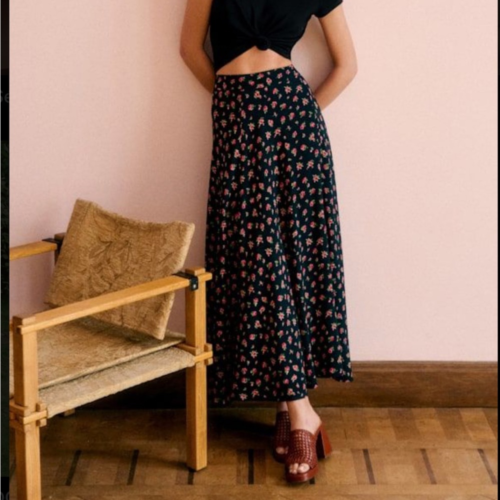 Sezane Orlane Skirt Cadix Print - Size 44